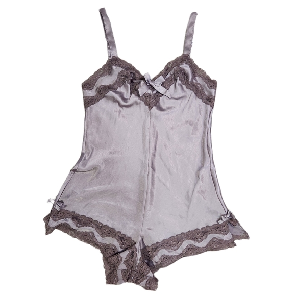 Victoria's Secret Other - Victorias Secrets Angel  satin  lace one piece sexy teddy romper size small